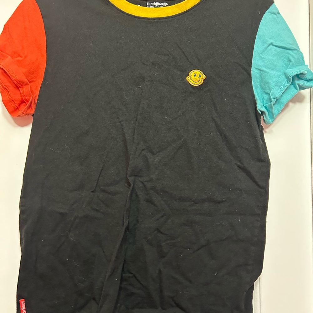 Dutch Bros Colorblock T-Shirt with Patch